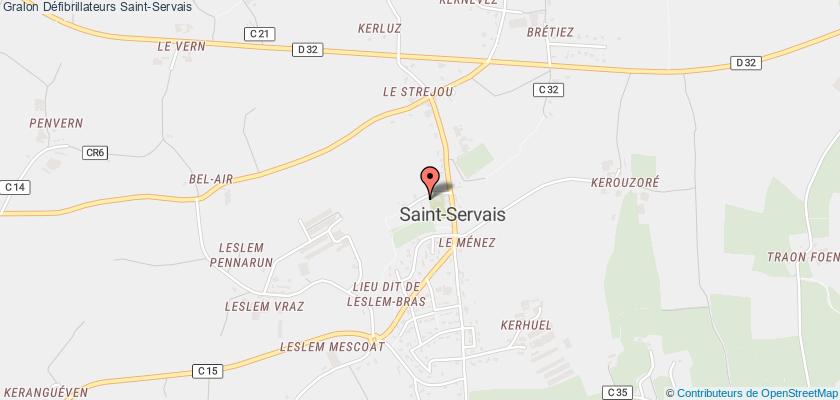 plan défibrillateurs Saint-Servais