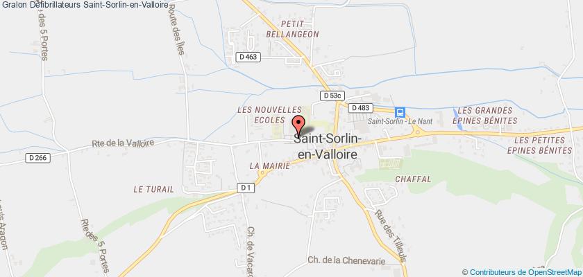 plan défibrillateurs Saint-Sorlin-en-Valloire