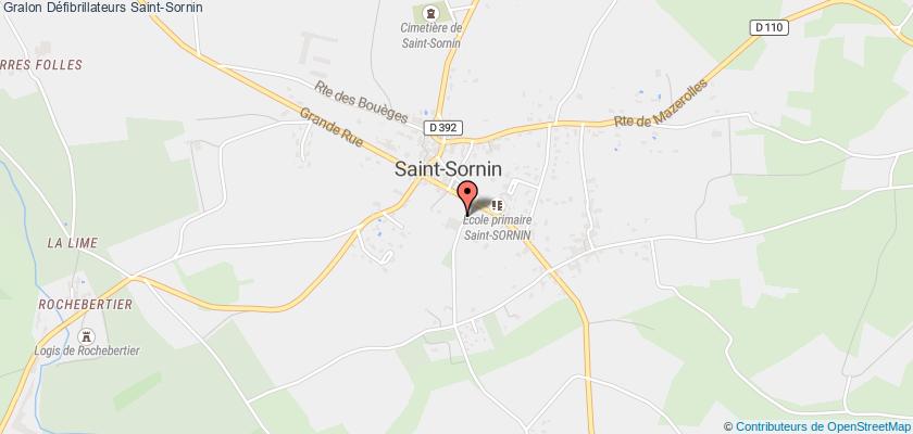 plan défibrillateurs Saint-Sornin