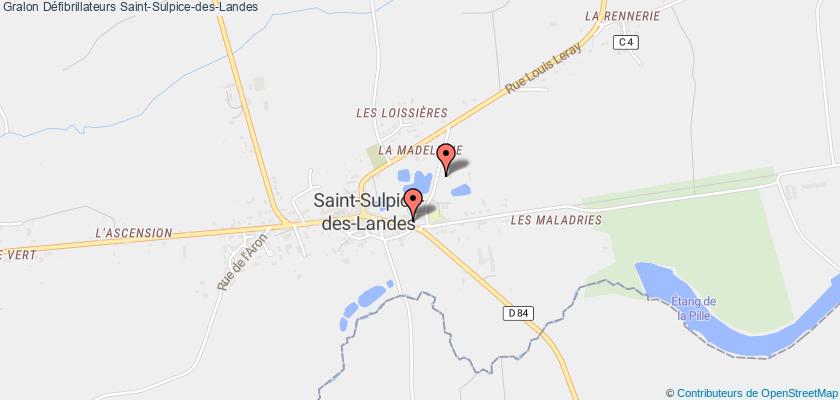 plan défibrillateurs Saint-Sulpice-des-Landes