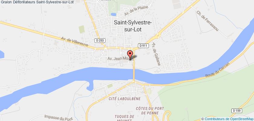 plan défibrillateurs Saint-Sylvestre-sur-Lot