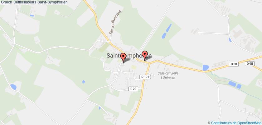 plan défibrillateurs Saint-Symphorien