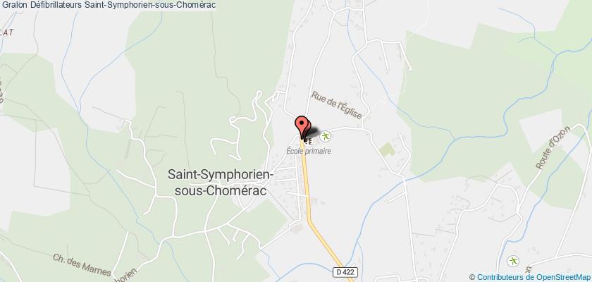 plan défibrillateurs Saint-Symphorien-sous-Chomérac