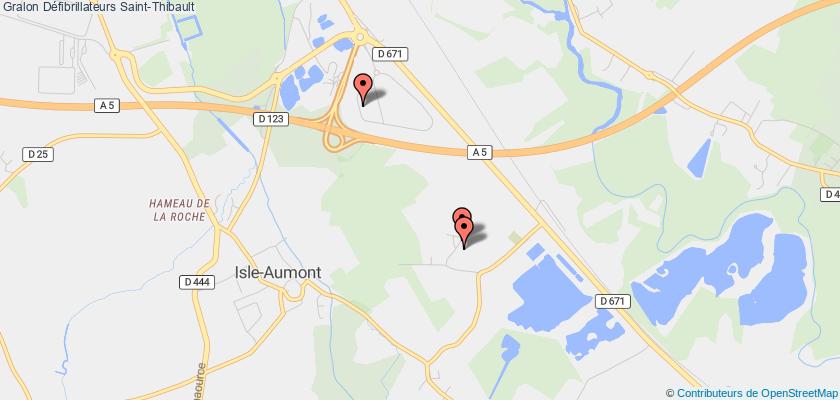 plan défibrillateurs Saint-Thibault