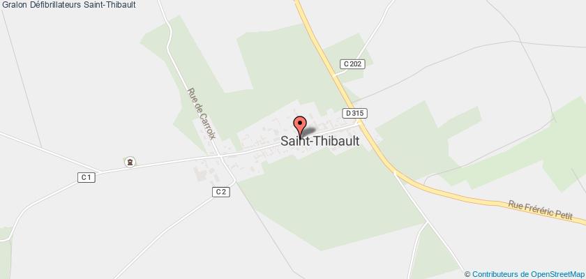 plan défibrillateurs Saint-Thibault