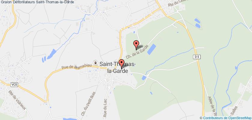 plan défibrillateurs Saint-Thomas-la-Garde