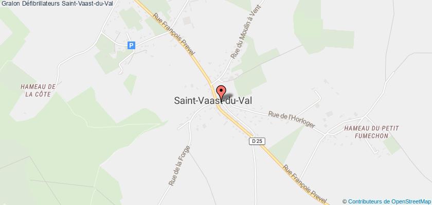 plan défibrillateurs Saint-Vaast-du-Val