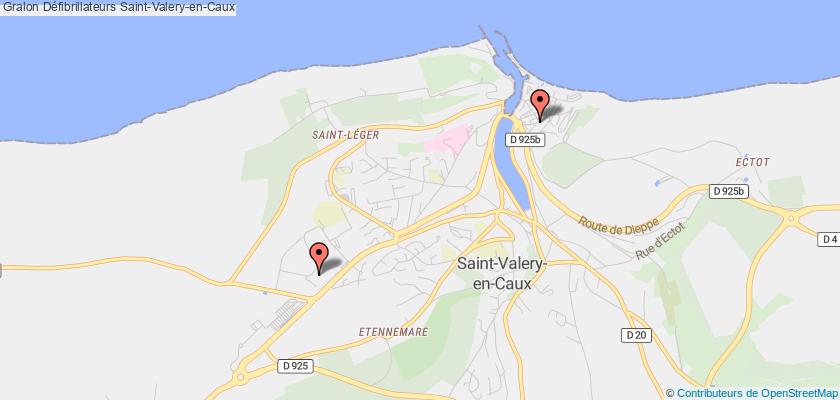 plan défibrillateurs Saint-Valery-en-Caux