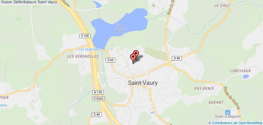 plan défibrillateurs Saint-Vaury