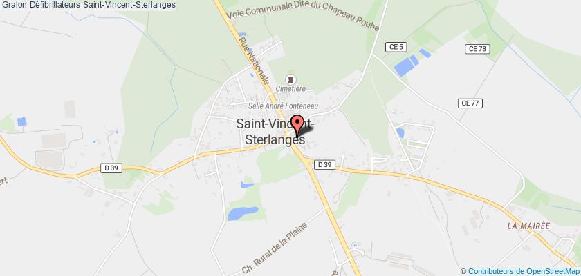 plan défibrillateurs Saint-Vincent-Sterlanges