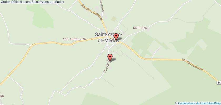 plan défibrillateurs Saint-Yzans-de-Médoc