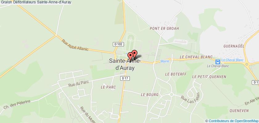 plan défibrillateurs Sainte-Anne-d'Auray