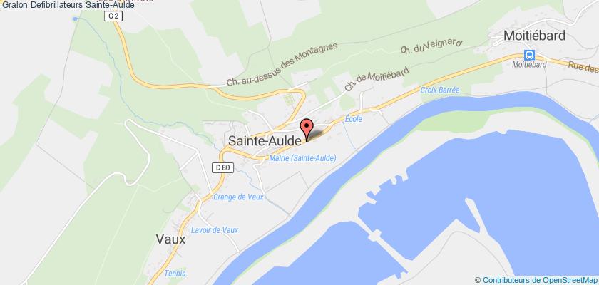 plan défibrillateurs Sainte-Aulde