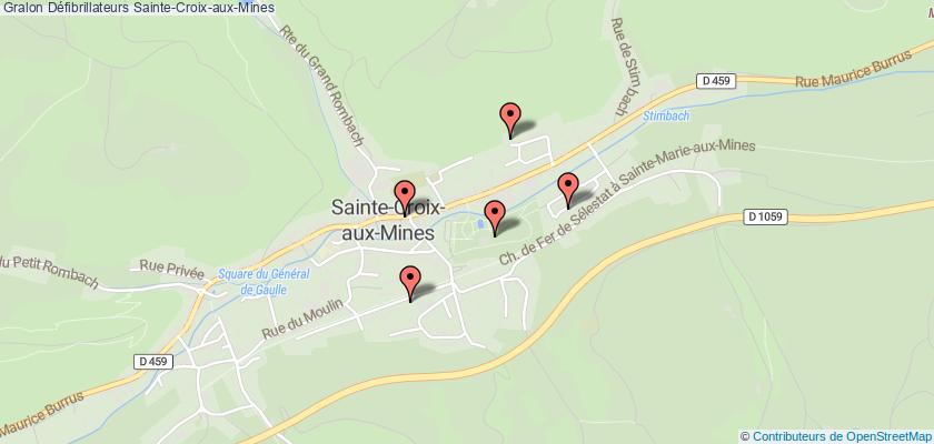 plan défibrillateurs Sainte-Croix-aux-Mines