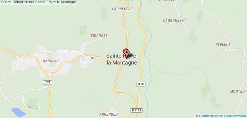 plan défibrillateurs Sainte-Feyre-la-Montagne