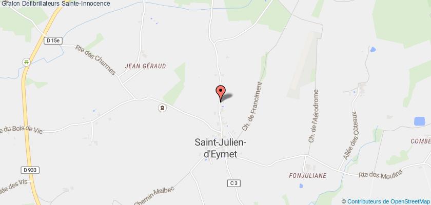 plan défibrillateurs Sainte-Innocence