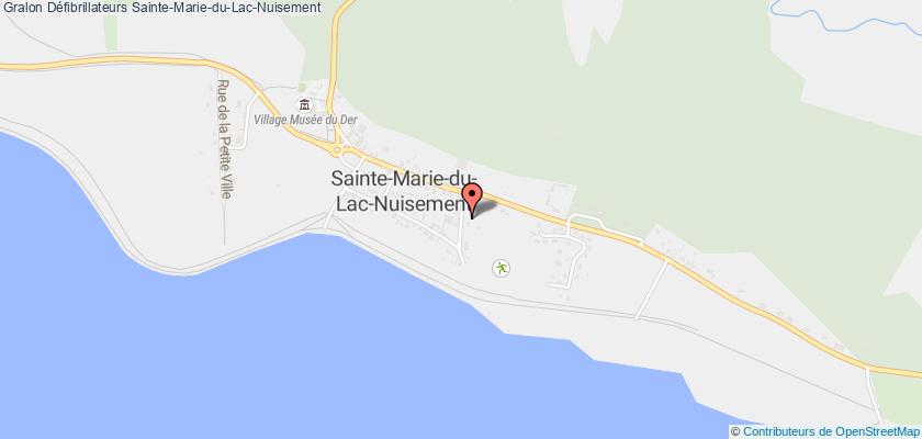 plan défibrillateurs Sainte-Marie-du-Lac-Nuisement