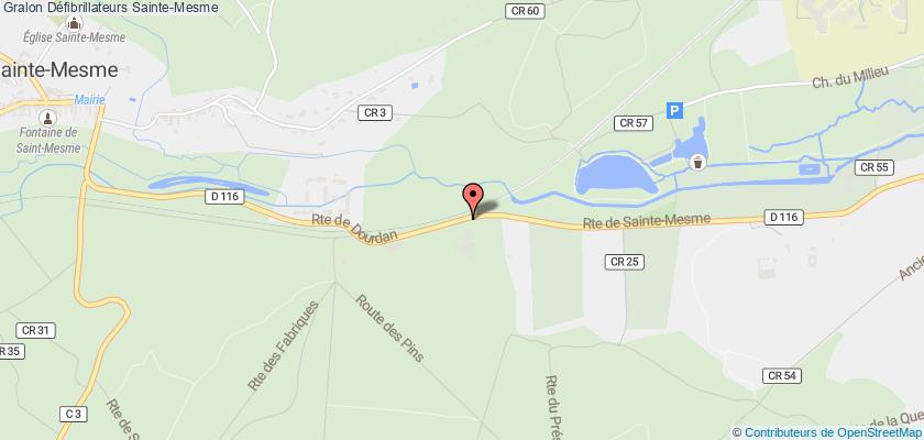 plan défibrillateurs Sainte-Mesme