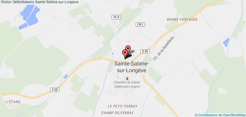 plan défibrillateurs Sainte-Sabine-sur-Longève