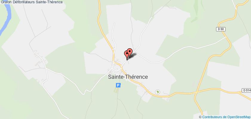 plan défibrillateurs Sainte-Thérence