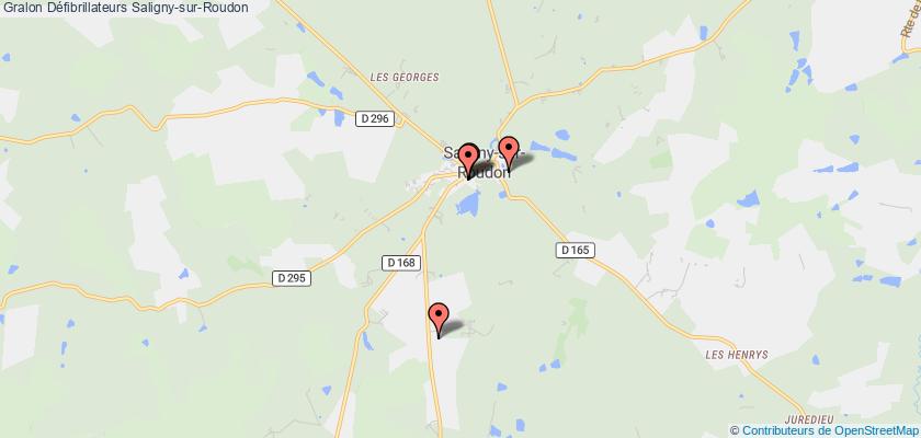 plan défibrillateurs Saligny-sur-Roudon