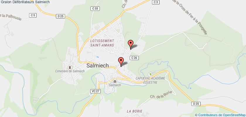 plan défibrillateurs Salmiech