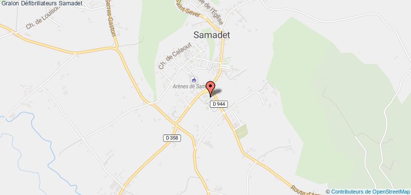 plan défibrillateurs Samadet