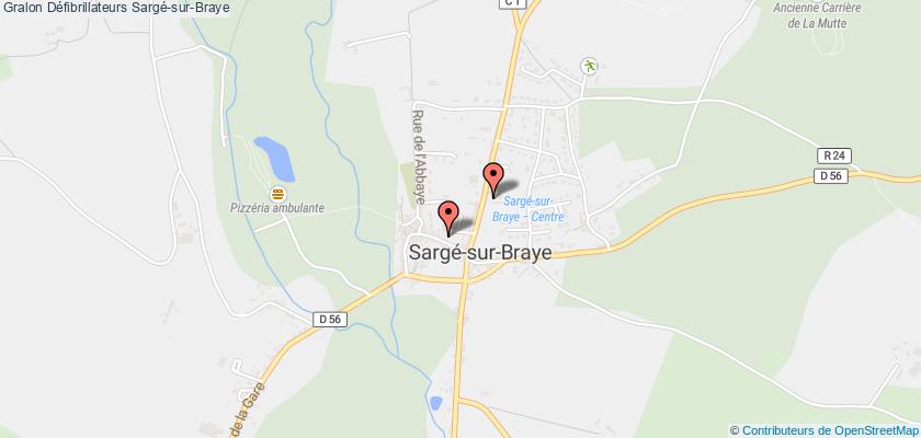 plan défibrillateurs Sargé-sur-Braye