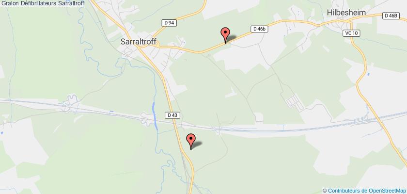 plan défibrillateurs Sarraltroff