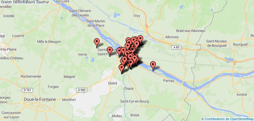 plan défibrillateurs Saumur