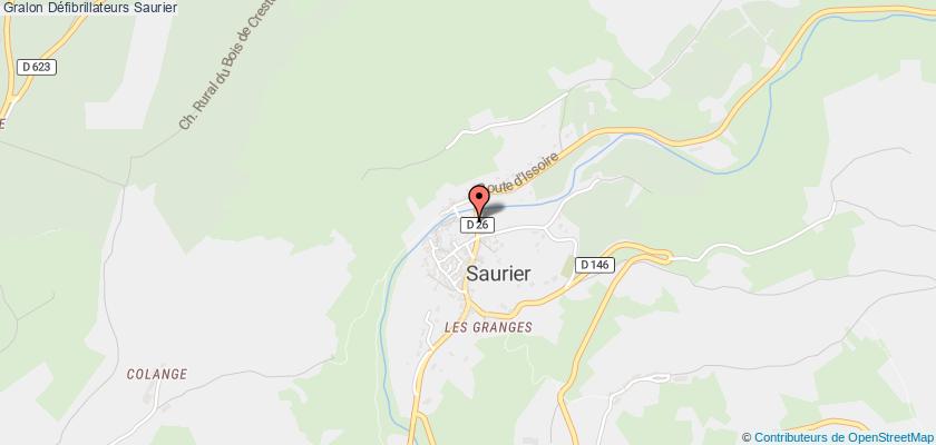 plan défibrillateurs Saurier