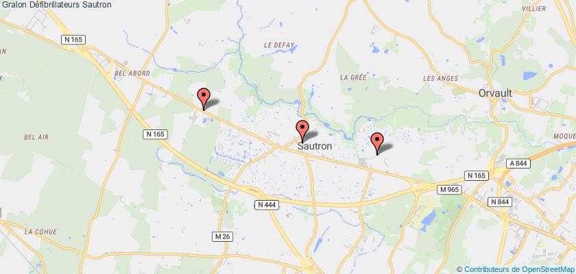 plan défibrillateurs Sautron