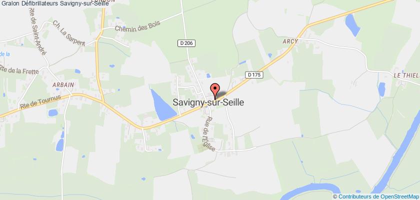 plan défibrillateurs Savigny-sur-Seille
