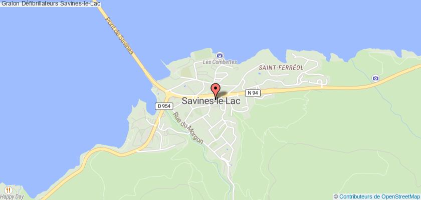 plan défibrillateurs Savines-le-Lac