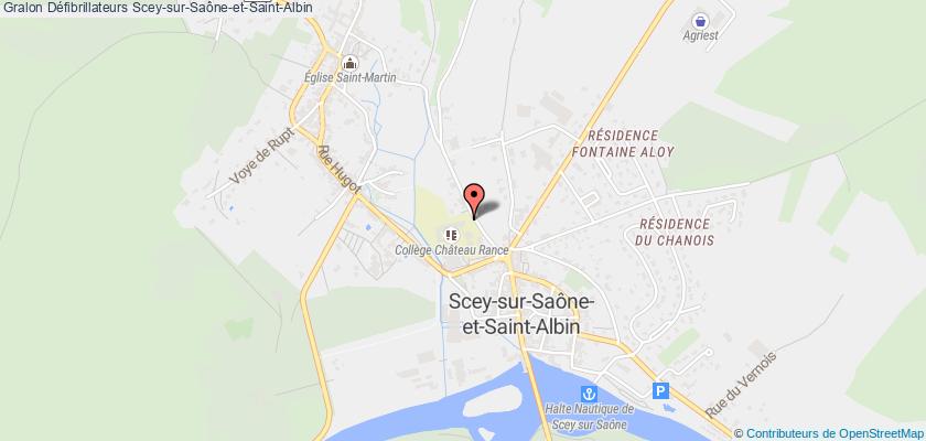 plan défibrillateurs Scey-sur-Saône-et-Saint-Albin