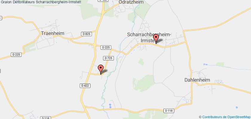 plan défibrillateurs Scharrachbergheim-Irmstett