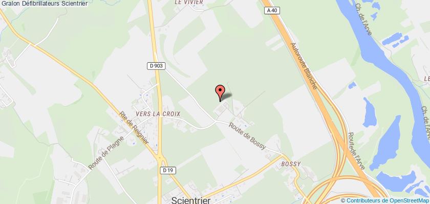 plan défibrillateurs Scientrier