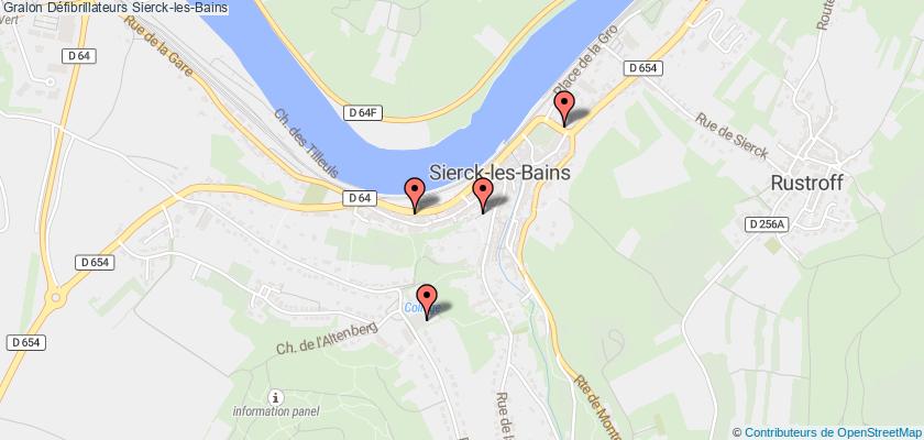 plan défibrillateurs Sierck-les-Bains