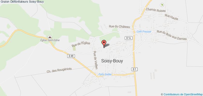 plan défibrillateurs Soisy-Bouy
