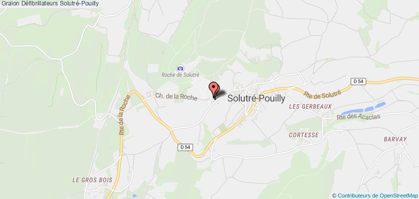 plan défibrillateurs Solutré-Pouilly