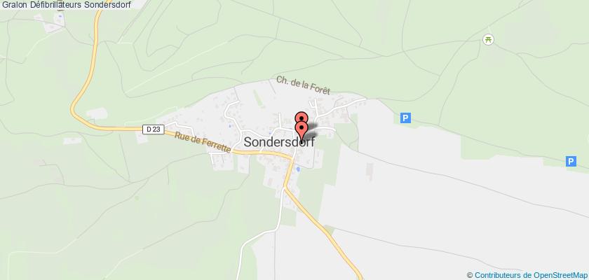 plan défibrillateurs Sondersdorf