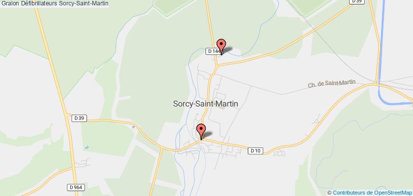 plan défibrillateurs Sorcy-Saint-Martin