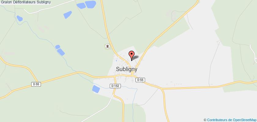 plan défibrillateurs Subligny