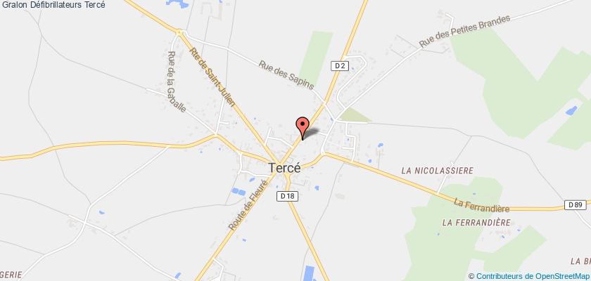 plan défibrillateurs Tercé