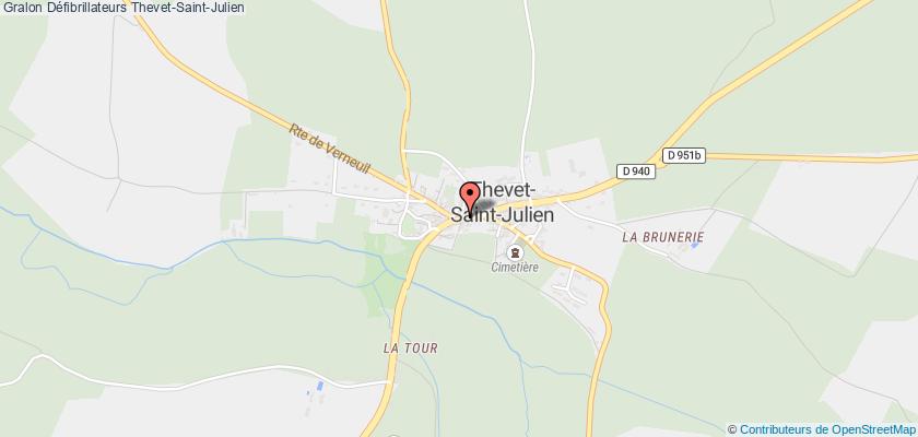 plan défibrillateurs Thevet-Saint-Julien