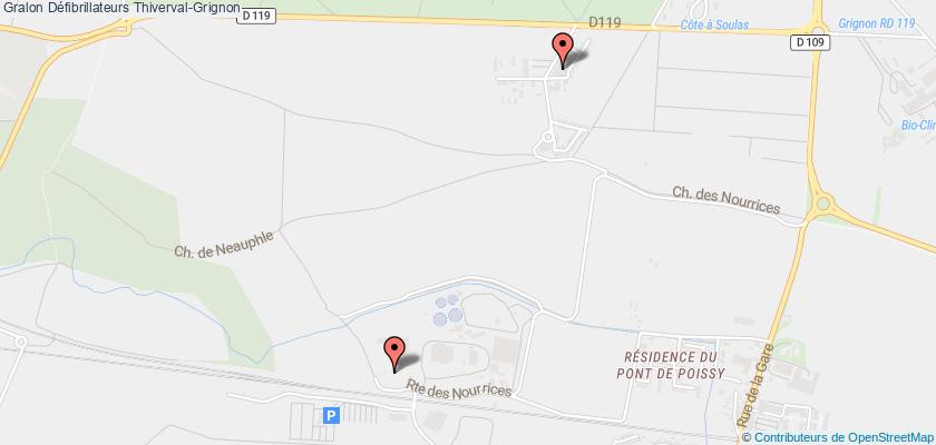 plan défibrillateurs Thiverval-Grignon
