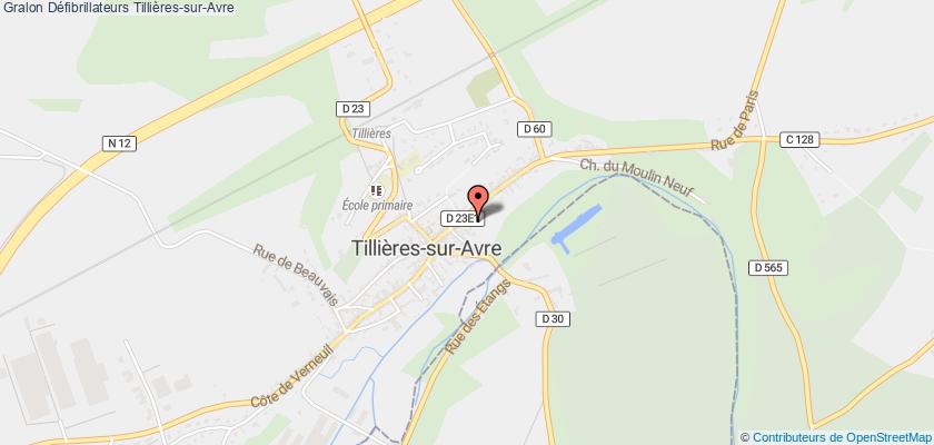 plan défibrillateurs Tillières-sur-Avre