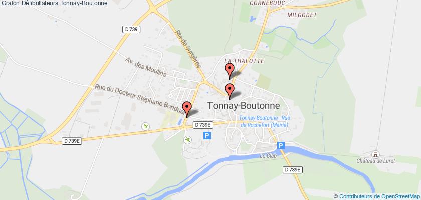 plan défibrillateurs Tonnay-Boutonne
