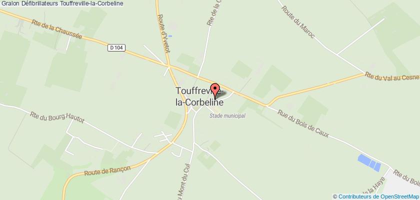 plan défibrillateurs Touffreville-la-Corbeline