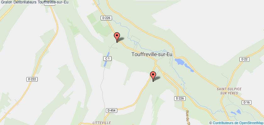 plan défibrillateurs Touffreville-sur-Eu